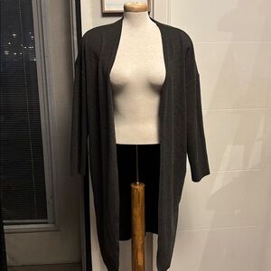 UFA grey kimono style duster